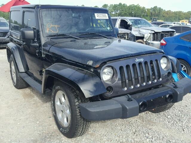 1C4AJWBG3EL180904 - 2014 JEEP WRANGLER S BLACK photo 1