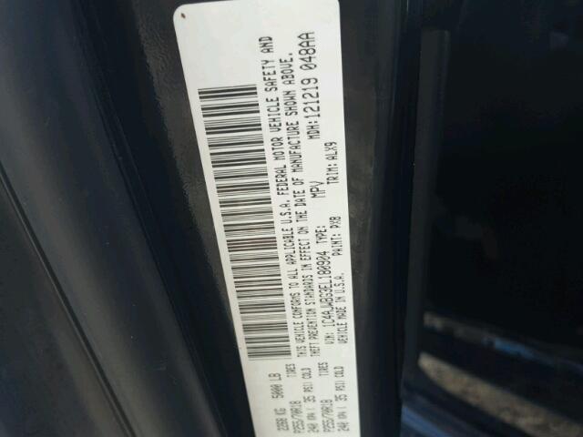 1C4AJWBG3EL180904 - 2014 JEEP WRANGLER S BLACK photo 10