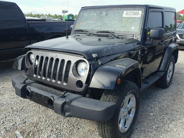 1C4AJWBG3EL180904 - 2014 JEEP WRANGLER S BLACK photo 2