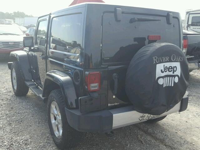 1C4AJWBG3EL180904 - 2014 JEEP WRANGLER S BLACK photo 3