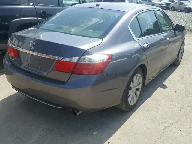 1HGCR2F81DA065615 - 2013 HONDA ACCORD EXL GRAY photo 4