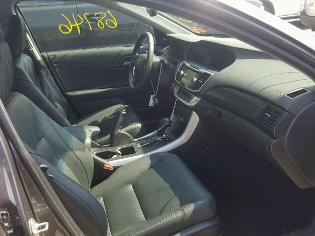 1HGCR2F81DA065615 - 2013 HONDA ACCORD EXL GRAY photo 5