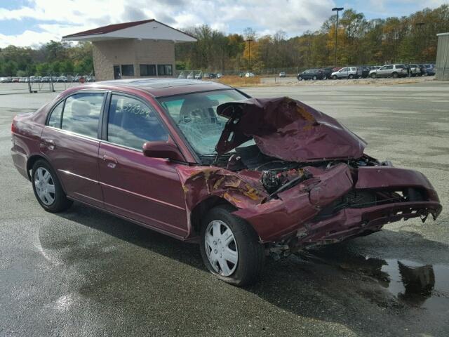 2HGES26773H532461 - 2003 HONDA CIVIC EX წითელი ფოტო 1