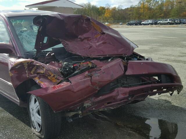 2HGES26773H532461 - 2003 HONDA CIVIC EX წითელი ფოტო 9