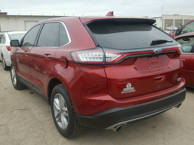 2FMPK3J90HBB73045 - 2017 FORD EDGE RED photo 3