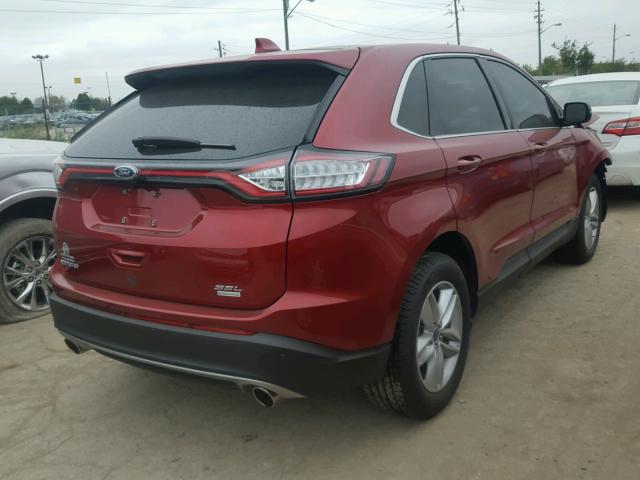 2FMPK3J90HBB73045 - 2017 FORD EDGE RED photo 4