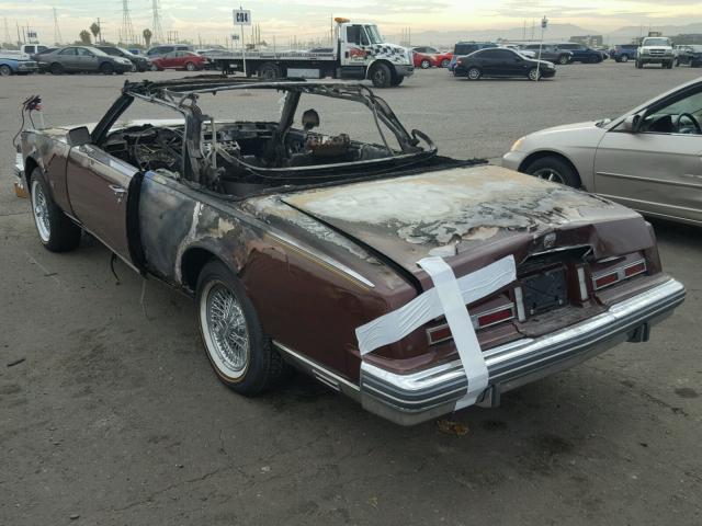 6S69B99455999 - 1979 CADILLAC SEVILLE BURGUNDY photo 3