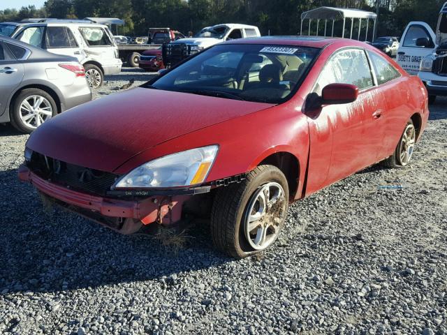 1HGCM72796A022295 - 2006 HONDA ACCORD EX RED photo 2