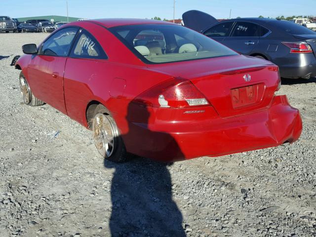 1HGCM72796A022295 - 2006 HONDA ACCORD EX RED photo 3