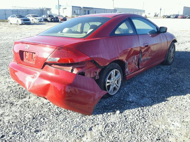 1HGCM72796A022295 - 2006 HONDA ACCORD EX RED photo 4