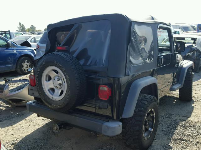 1J4FA49S45P367852 - 2005 JEEP WRANGLER / BLACK photo 4