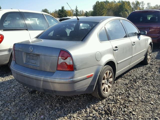 WVWPD63BX2P131062 - 2002 VOLKSWAGEN PASSAT GLS GRAY photo 4