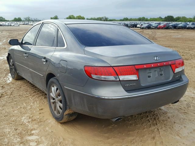 KMHFC46FX7A141467 - 2007 HYUNDAI AZERA SE GRAY photo 3