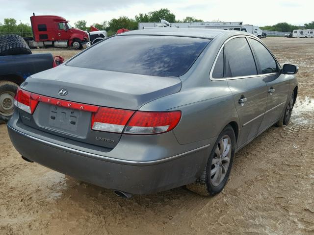 KMHFC46FX7A141467 - 2007 HYUNDAI AZERA SE GRAY photo 4