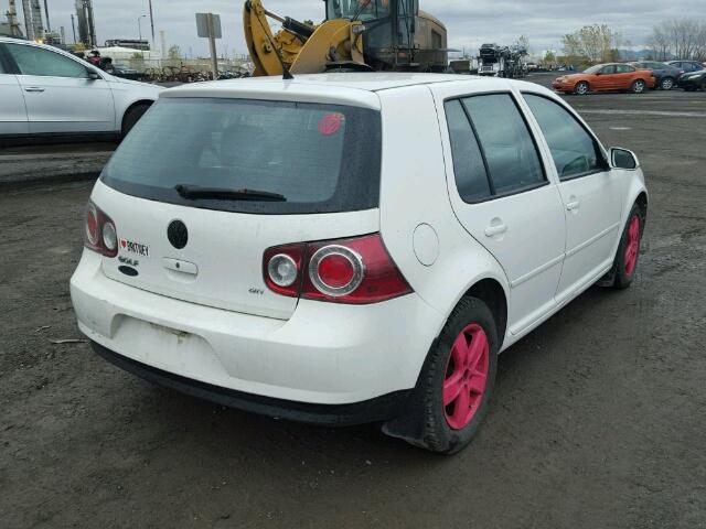 9BWEL41J684023594 - 2008 VOLKSWAGEN CITY GOLF WHITE photo 4