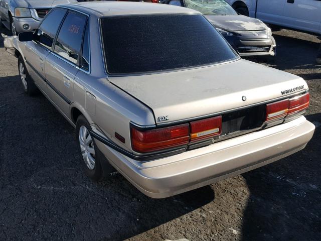 4T1SV21E1MU293952 - 1991 TOYOTA CAMRY DLX TAN photo 3