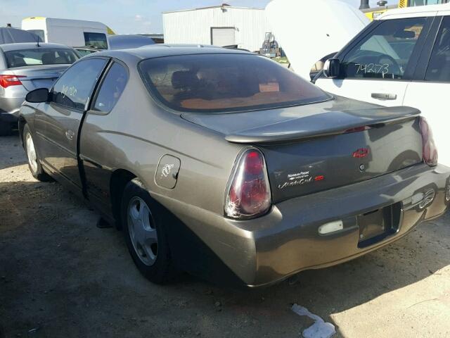 2G1WX15K029361607 - 2002 CHEVROLET MONTE CARL BROWN photo 3