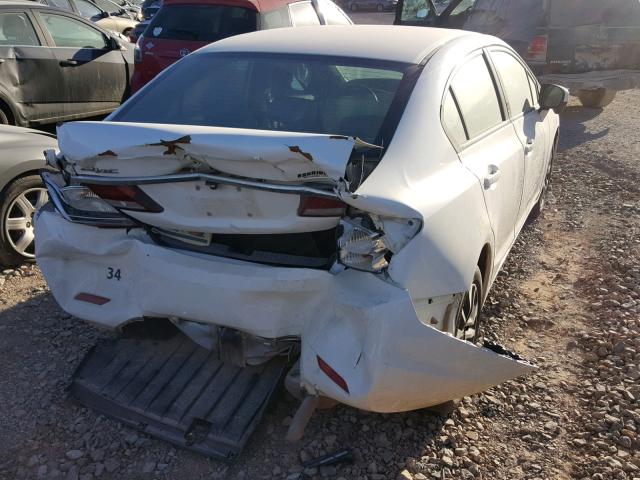19XFB2F84EE043140 - 2014 HONDA CIVIC EX თეთრი ფოტო 10