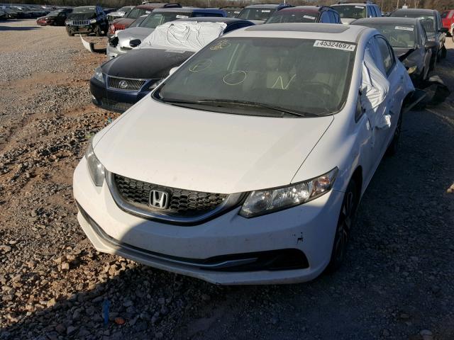 19XFB2F84EE043140 - 2014 HONDA CIVIC EX თეთრი ფოტო 2