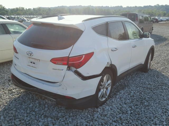 5XYZU3LA7DG020408 - 2013 HYUNDAI SANTA FE S WHITE photo 4