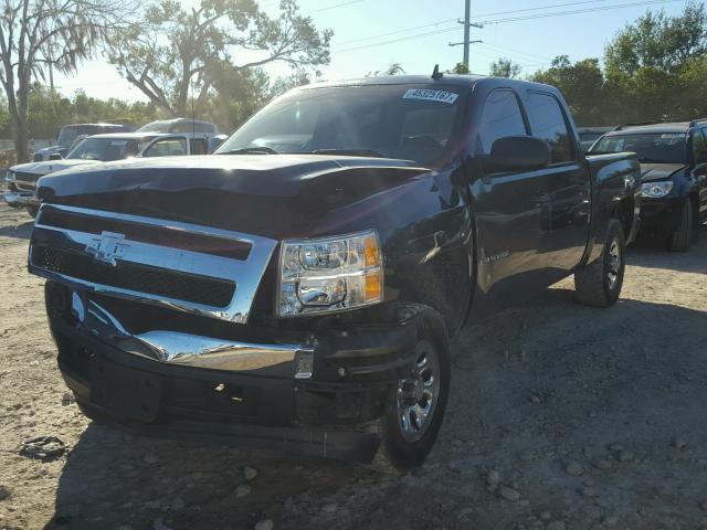 2GCEC13C171570001 - 2007 CHEVROLET SILVERADO BLACK photo 2