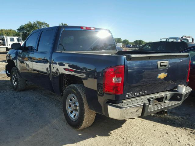 2GCEC13C171570001 - 2007 CHEVROLET SILVERADO BLACK photo 3