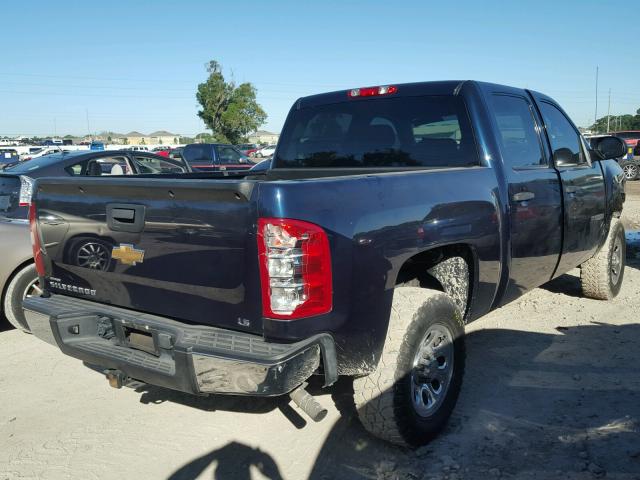 2GCEC13C171570001 - 2007 CHEVROLET SILVERADO BLACK photo 4