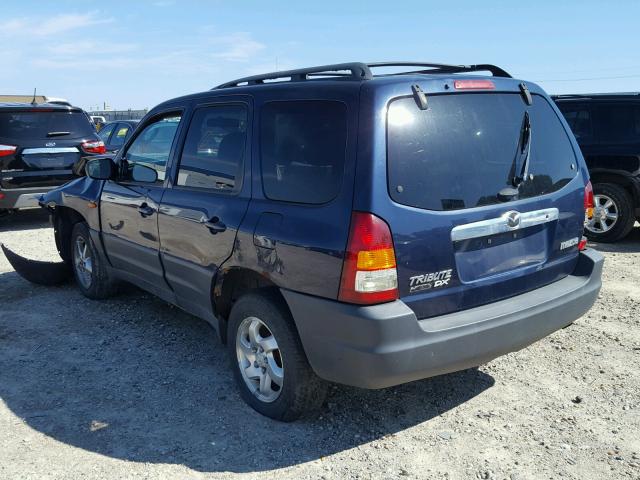 4F2YU06B12KM34306 - 2002 MAZDA TRIBUTE DX 蓝色 照片 3