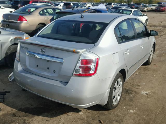 3N1AB6AP0BL604301 - 2011 NISSAN SENTRA 2.0 SILVER photo 4