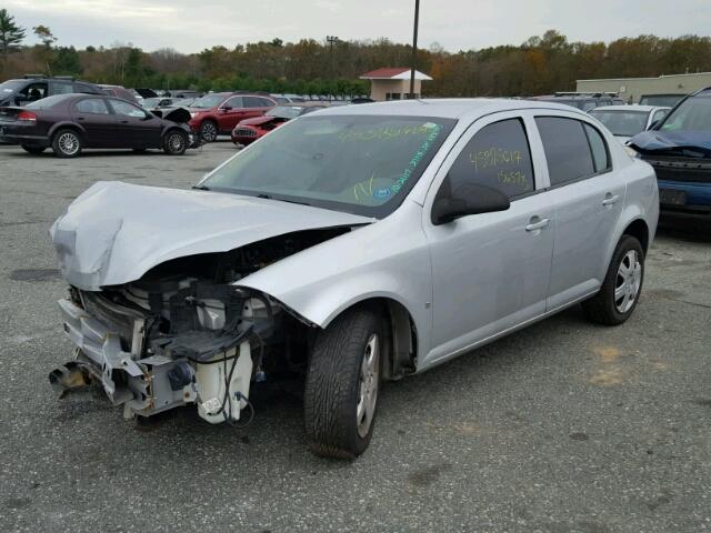 1G1AK55FX77157361 - 2007 CHEVROLET COBALT LS SILVER photo 2