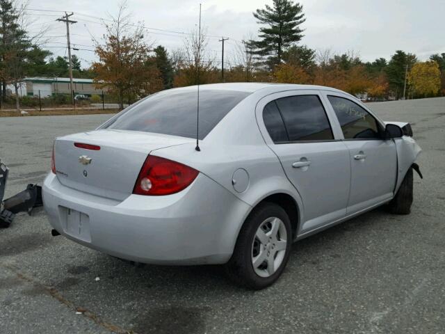 1G1AK55FX77157361 - 2007 CHEVROLET COBALT LS SILVER photo 4