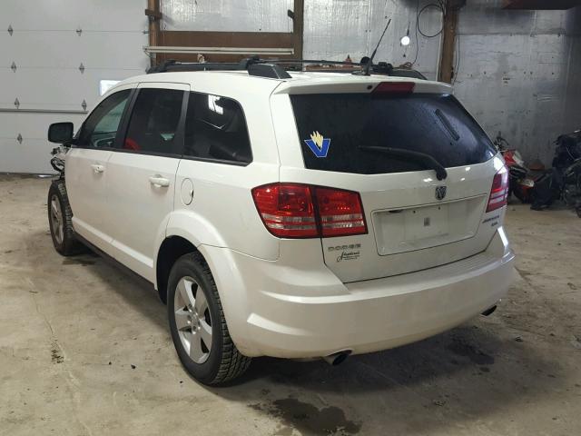 3D4PG5FV8AT277593 - 2010 DODGE JOURNEY SX WHITE photo 3