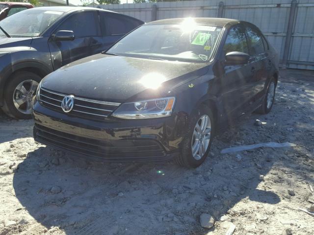 3VW2K7AJ8FM350708 - 2015 VOLKSWAGEN JETTA BASE BLACK photo 2