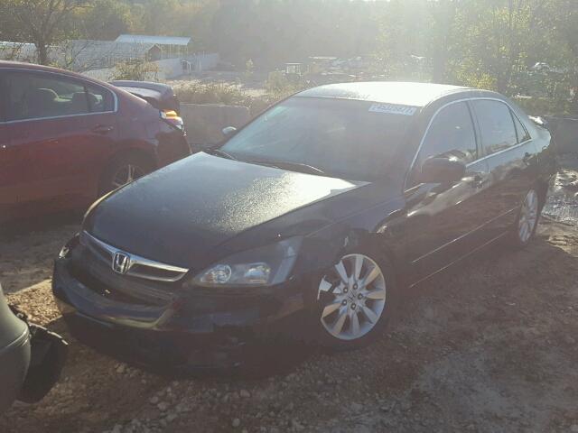 1HGCM66547A068783 - 2007 HONDA ACCORD EX BLACK photo 2