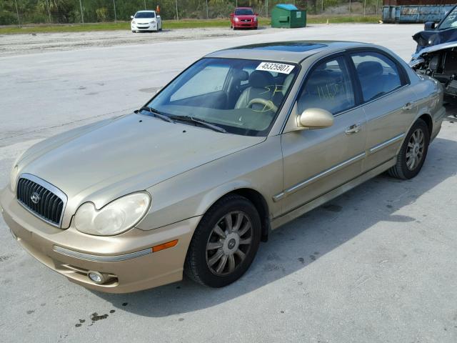 KMHWF35H94A956632 - 2004 HYUNDAI SONATA GOLD photo 2