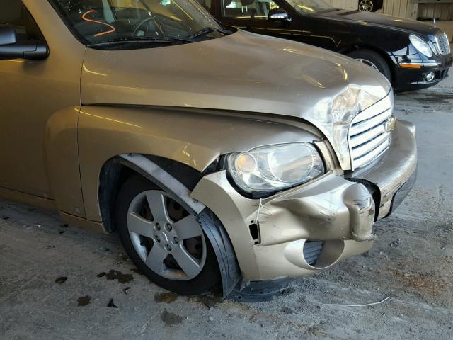 3GNDA13D18S556946 - 2008 CHEVROLET HHR LS GOLD photo 9