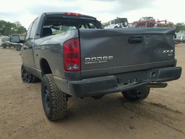 3D7KU28C33G776510 - 2003 DODGE RAM 2500 S ნაცრისფერი ფოტო 3