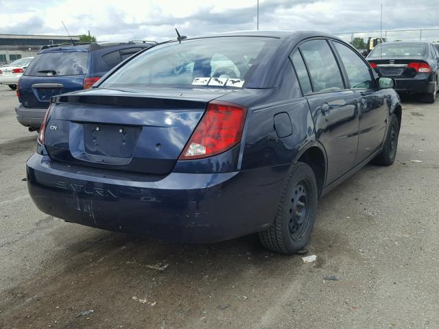 1G8AZ55FX7Z201201 - 2007 SATURN ION LEVEL BLUE photo 4
