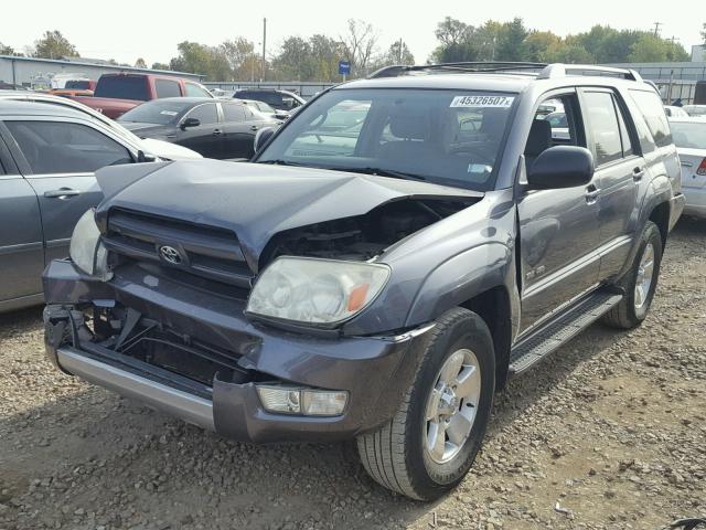 JTEBU14R130019457 - 2003 TOYOTA 4RUNNER GRAY photo 2