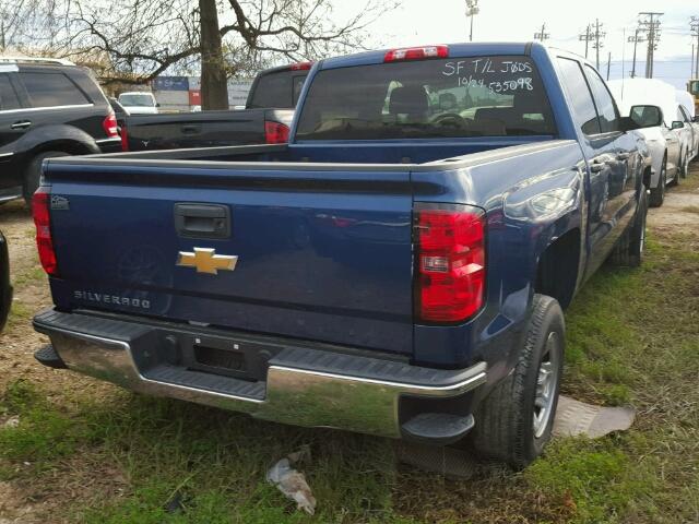 3GCPCPEH7FG535098 - 2015 CHEVROLET SILVERADO BLUE photo 4