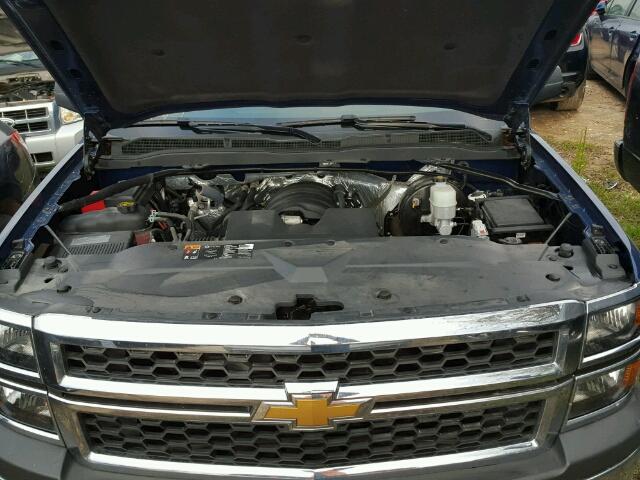 3GCPCPEH7FG535098 - 2015 CHEVROLET SILVERADO BLUE photo 7