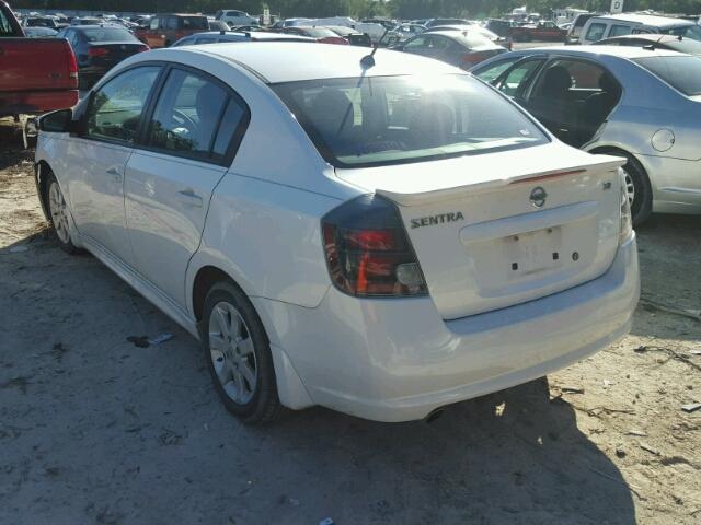 3N1AB6AP0BL654616 - 2011 NISSAN SENTRA 2.0 WHITE photo 3