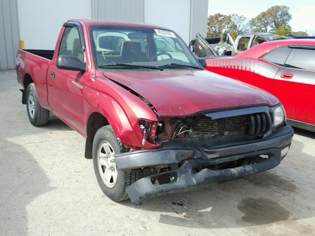 5TENL42N14Z444362 - 2004 TOYOTA TACOMA RED photo 1