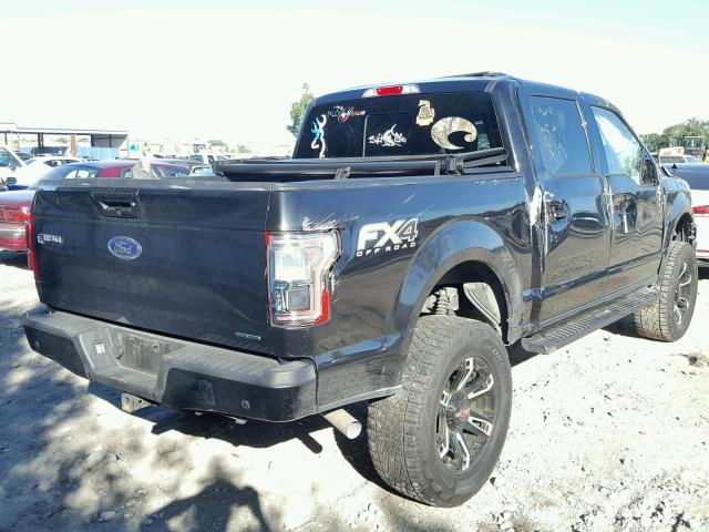 1FTEW1EFXFFB88135 - 2015 FORD F150 SUPER BLACK photo 4