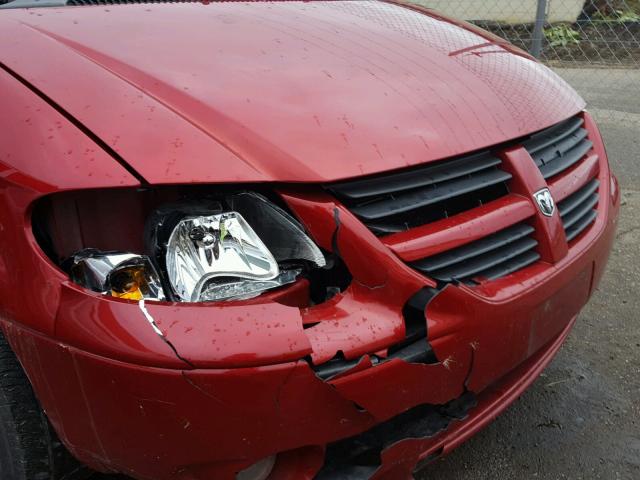 2D8GP44LX5R179300 - 2005 DODGE GRAND CARA RED photo 9