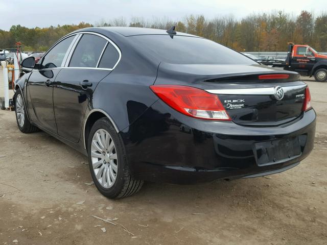 2G4GP5EC7B9208990 - 2011 BUICK REGAL CXL BLACK photo 3