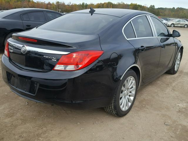 2G4GP5EC7B9208990 - 2011 BUICK REGAL CXL BLACK photo 4