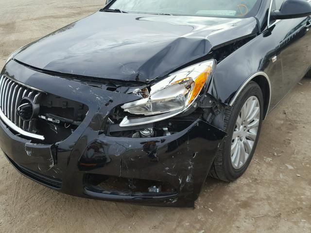 2G4GP5EC7B9208990 - 2011 BUICK REGAL CXL BLACK photo 9