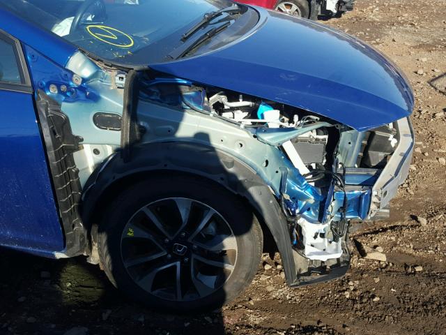 19XFB2F80EE244467 - 2014 HONDA CIVIC EX BLUE photo 9