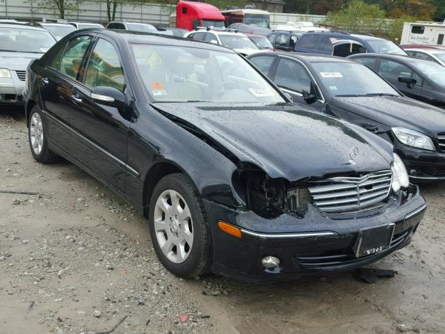 WDBRF81JX5F687163 - 2005 MERCEDES-BENZ C 240 4MAT BLACK photo 1